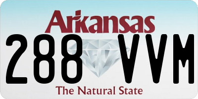 AR license plate 288VVM