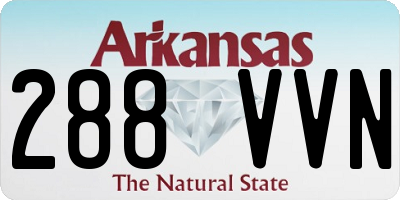 AR license plate 288VVN