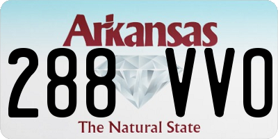 AR license plate 288VVO