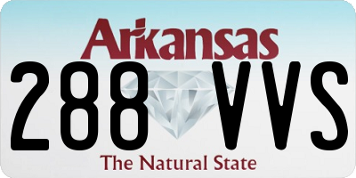 AR license plate 288VVS