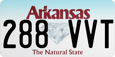 AR license plate 288VVT