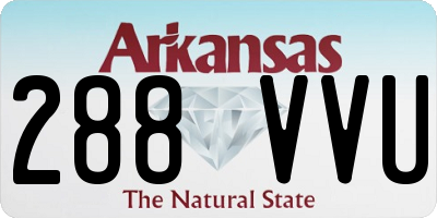 AR license plate 288VVU