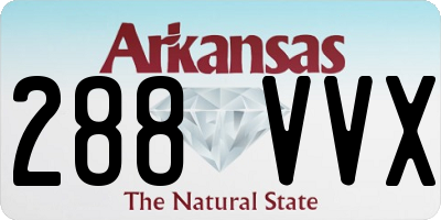 AR license plate 288VVX