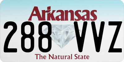 AR license plate 288VVZ