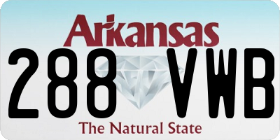 AR license plate 288VWB