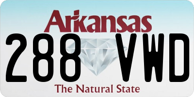 AR license plate 288VWD