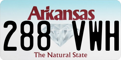 AR license plate 288VWH