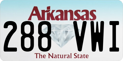 AR license plate 288VWI
