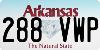 AR license plate 288VWP