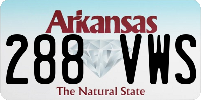 AR license plate 288VWS