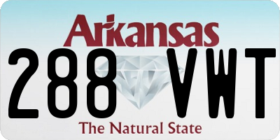 AR license plate 288VWT