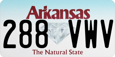 AR license plate 288VWV