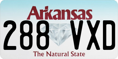 AR license plate 288VXD