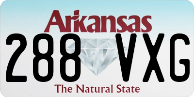 AR license plate 288VXG