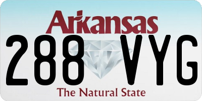 AR license plate 288VYG