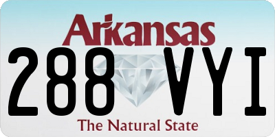 AR license plate 288VYI