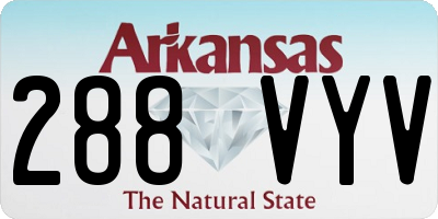 AR license plate 288VYV