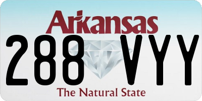 AR license plate 288VYY