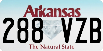 AR license plate 288VZB