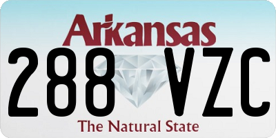 AR license plate 288VZC