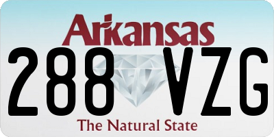 AR license plate 288VZG