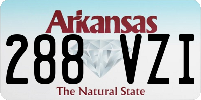 AR license plate 288VZI
