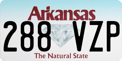 AR license plate 288VZP
