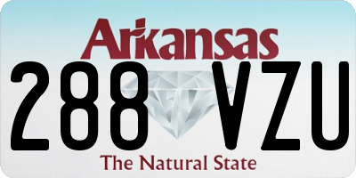 AR license plate 288VZU