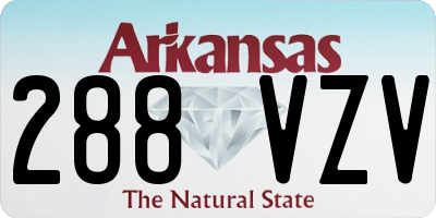 AR license plate 288VZV
