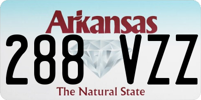 AR license plate 288VZZ