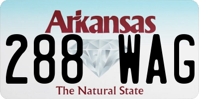 AR license plate 288WAG