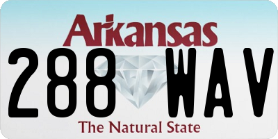 AR license plate 288WAV