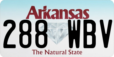 AR license plate 288WBV