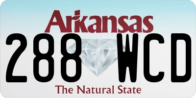 AR license plate 288WCD