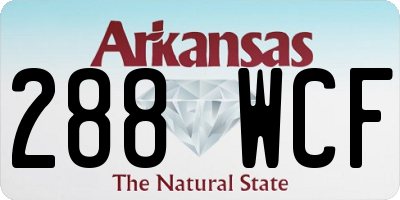 AR license plate 288WCF