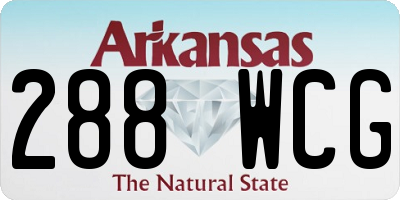 AR license plate 288WCG