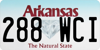 AR license plate 288WCI