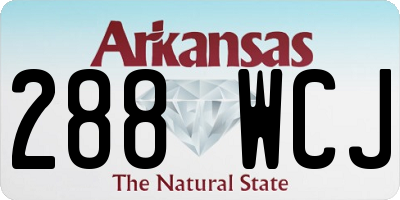 AR license plate 288WCJ