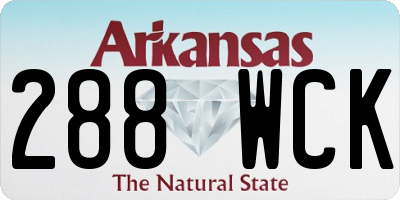 AR license plate 288WCK