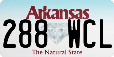 AR license plate 288WCL