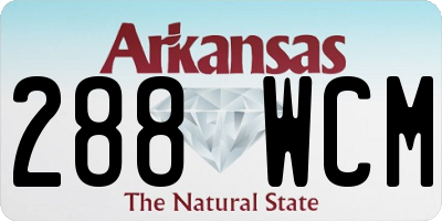 AR license plate 288WCM