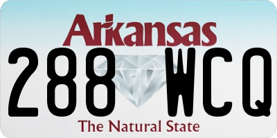 AR license plate 288WCQ