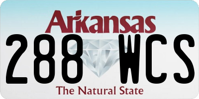 AR license plate 288WCS