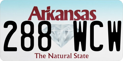 AR license plate 288WCW