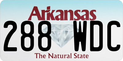 AR license plate 288WDC