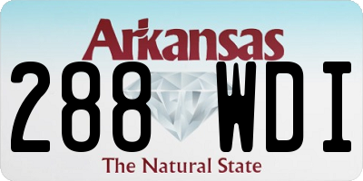 AR license plate 288WDI