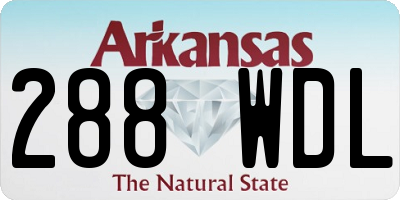 AR license plate 288WDL