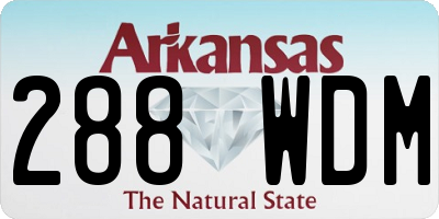 AR license plate 288WDM