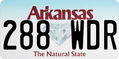 AR license plate 288WDR