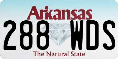 AR license plate 288WDS